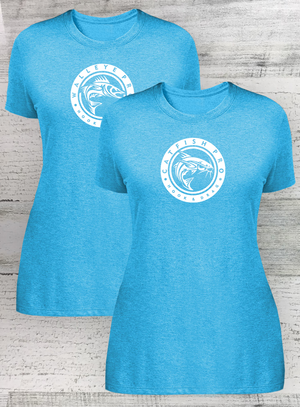 WOMEN’S PERFECT TRI ® TEE - CIRCLE SERIES - Walleye Catfish Crappie Bass