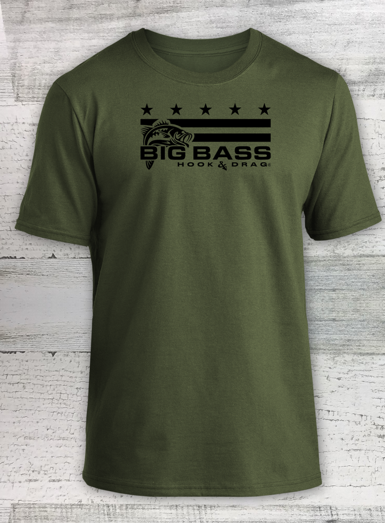 HD Fish - Subdued MERICANA - Short Sleeve - available in Catfish Walleye Crappie Bass