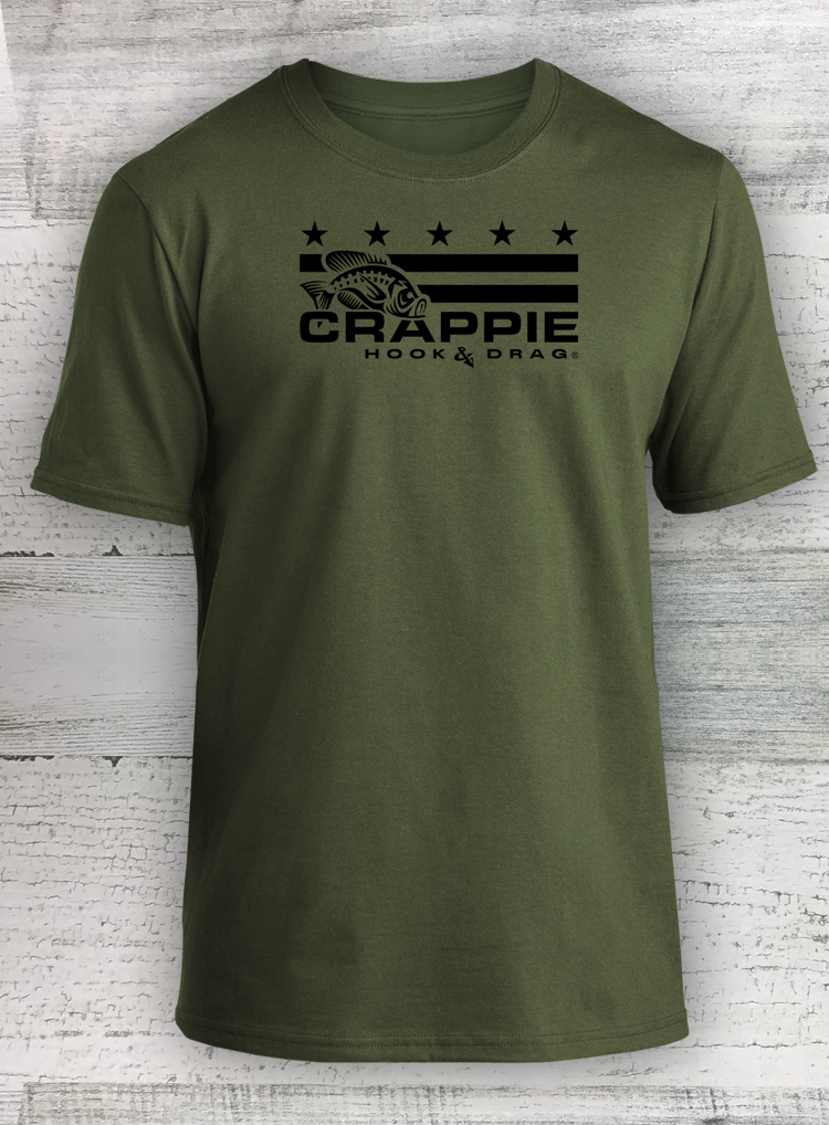 HD Fish - Subdued MERICANA - Short Sleeve - available in Catfish Walleye Crappie Bass