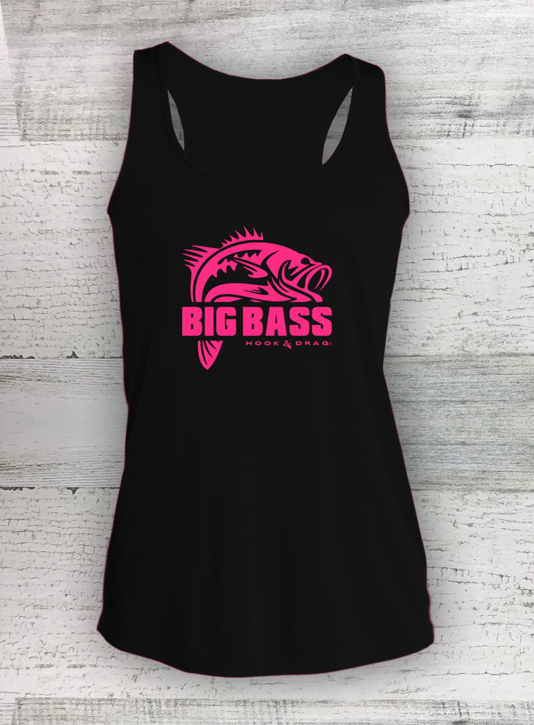 HD Fish - Modern Retro - Ladies Competitor™ Racerback Tank - Catfish, Walleye, Crappie and Bass