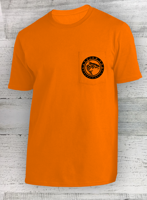 Catfish Pro - All-American Made POCKET Tee- Short Sleeve - Catfish Shirt - Safety Colors!